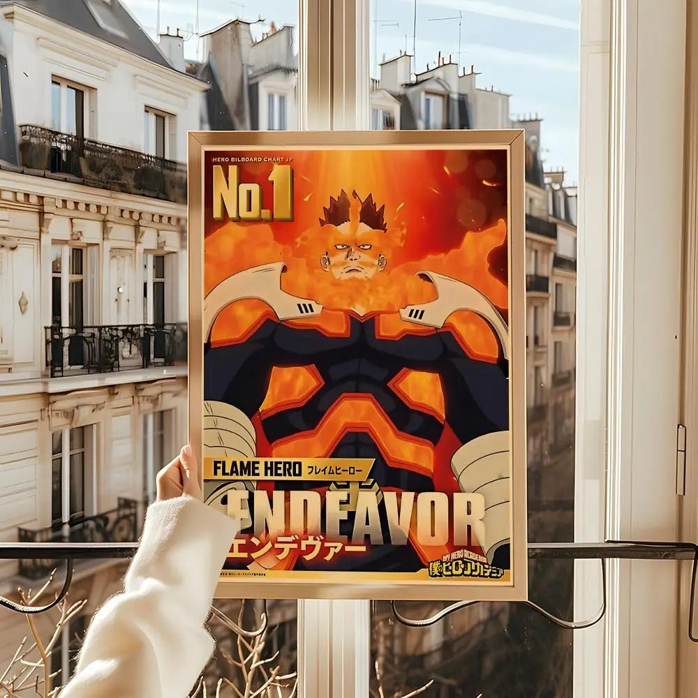Poster My Hero Academia Room · Decoración Setup Gamer y Escritorio