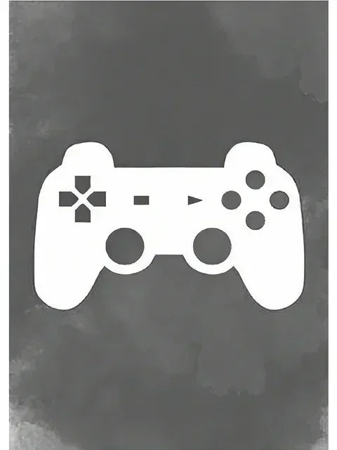 Poster Game Gaming Room Gamepad · Decoración Setup Gamer y Escritorio