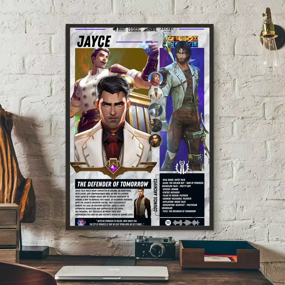 Poster ARCANE Movie Aesthetic Canvas · Decoración Setup Gamer y Escritorio