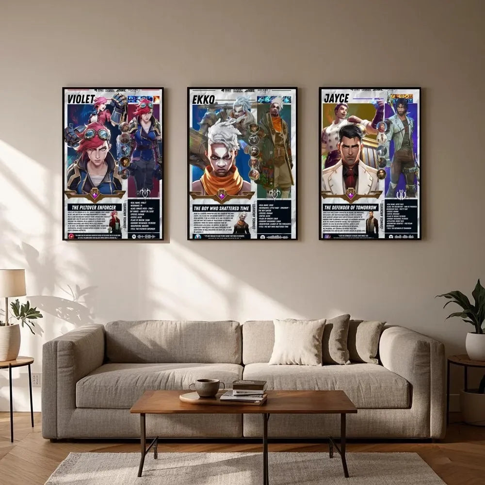 Poster ARCANE Movie Aesthetic Canvas · Decoración Setup Gamer y Escritorio