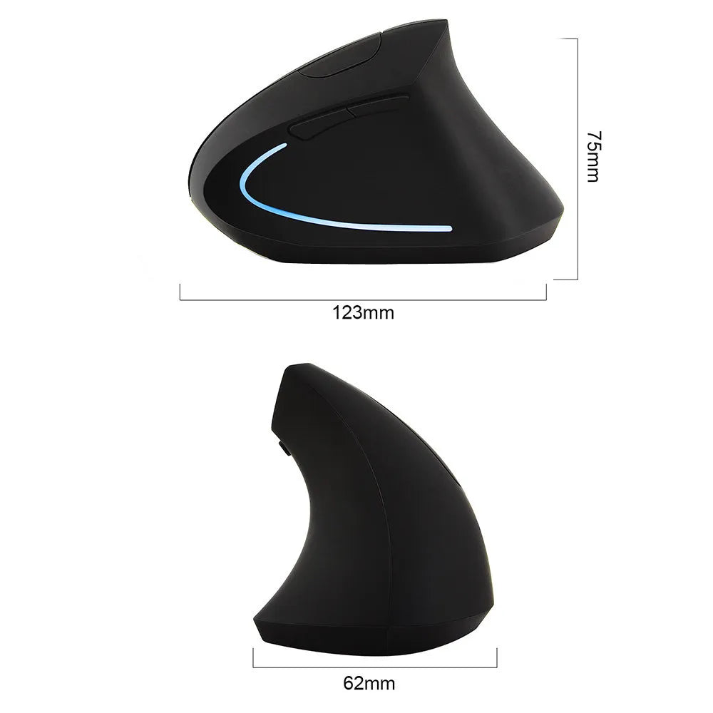 Ratón Vertical Inalámbrico 2.4 GHz Ergonomico