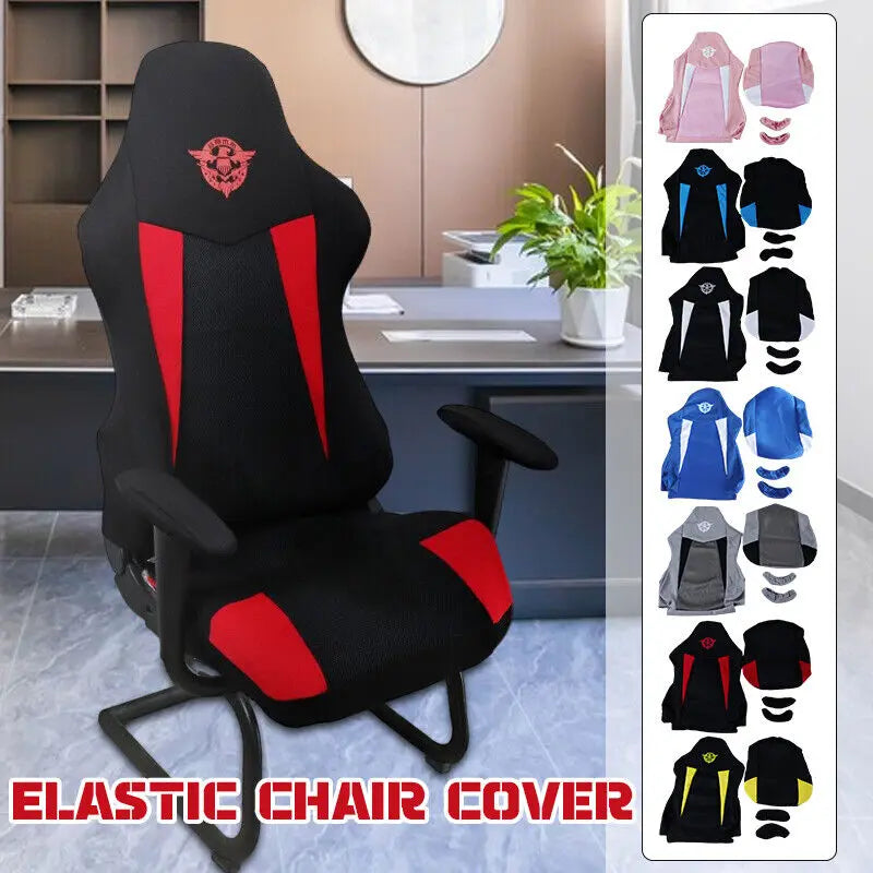 Silla Gaming Reclinable Negra y Azul · Setup Gamer Económico con Reposabrazos