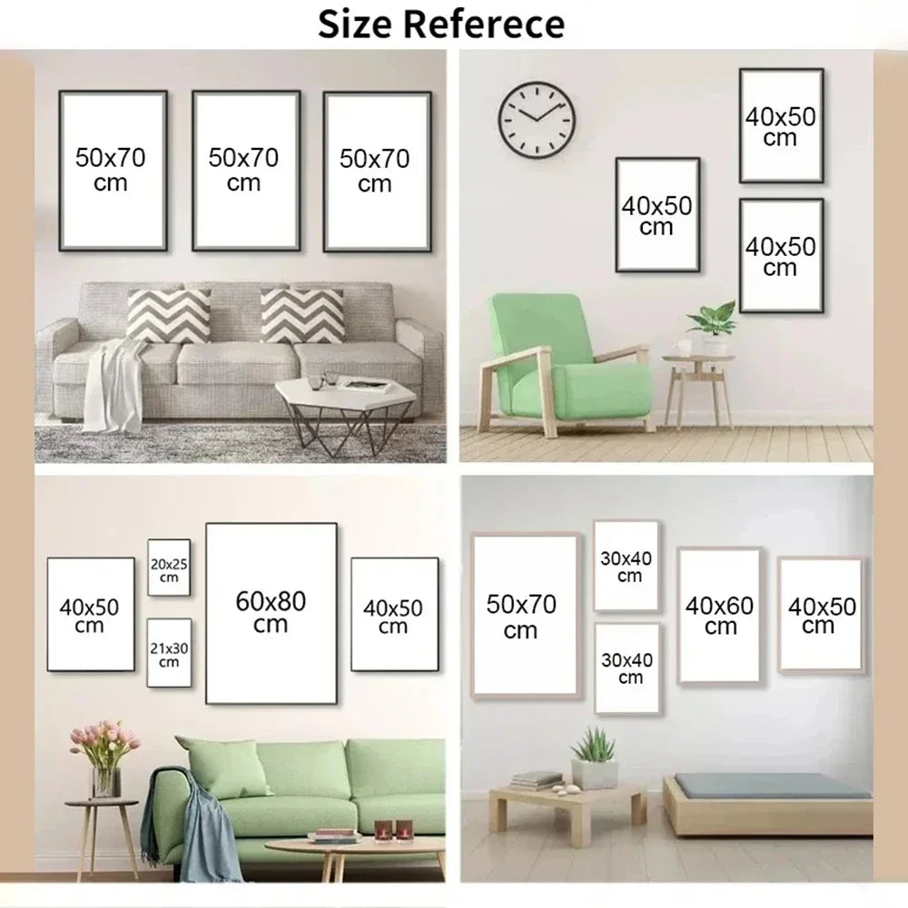 Poster Dandandan painting with prints · Decoración Setup Gamer y Escritorio