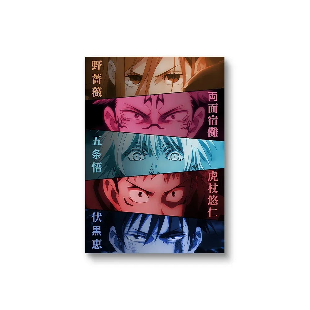 Poster Prints Itadori Yuji Fushiguro Jujutsu Kaisen · Decoración Setup Gamer y Esc...