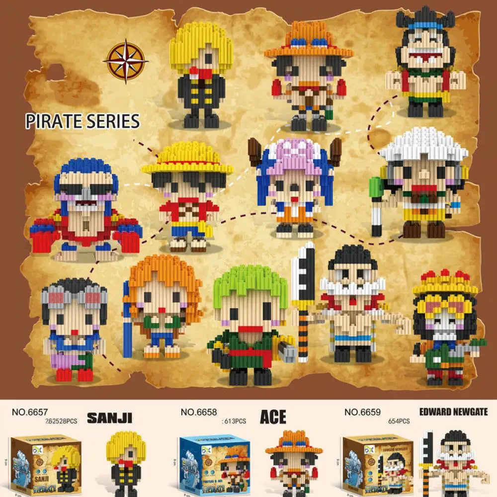 Figura One Building Block Sanji One Piece · Decoración Setup Gamer y Escritorio