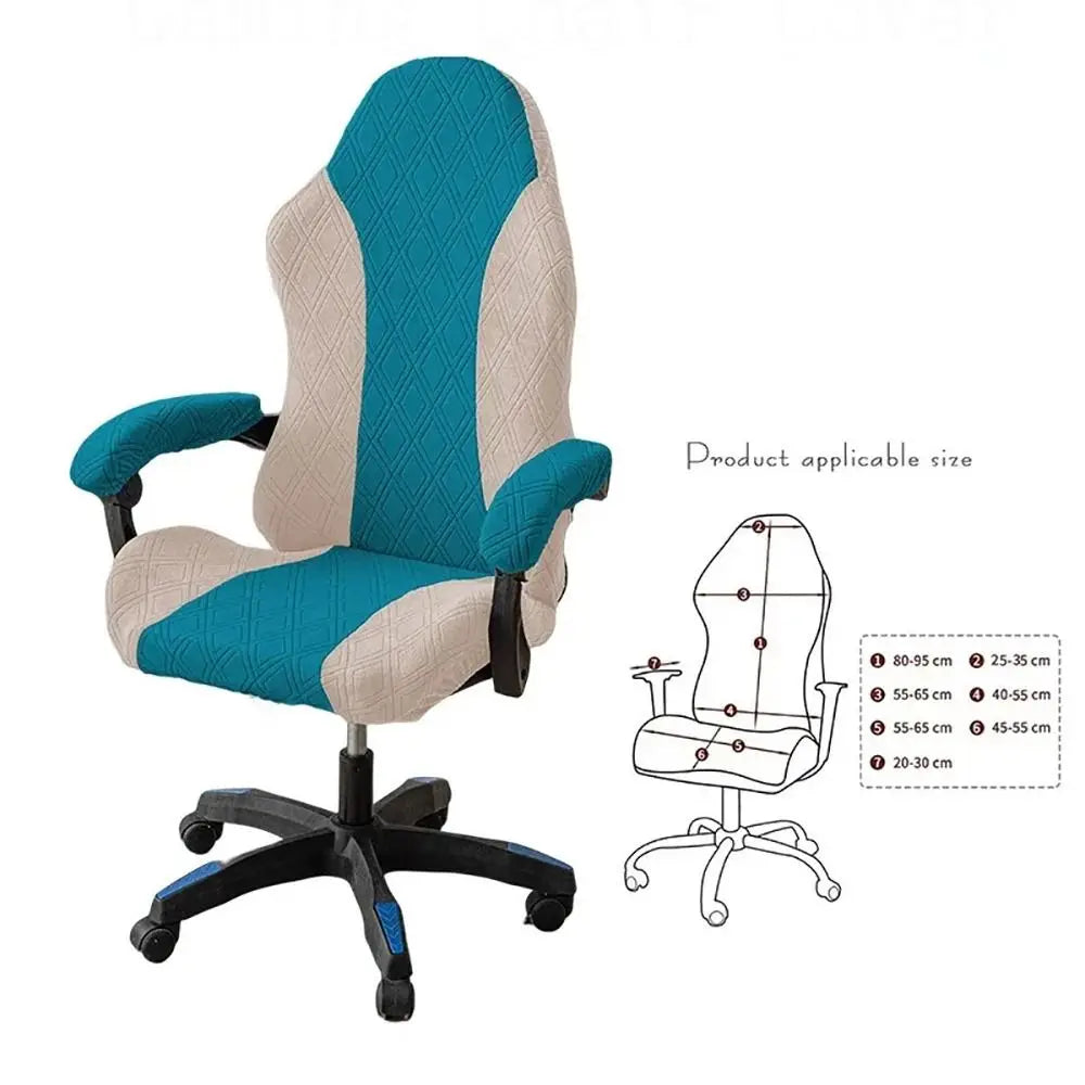 Funda Jacquard Antideslizante para Silla Gaming · 95cm Multicolor Decorativa