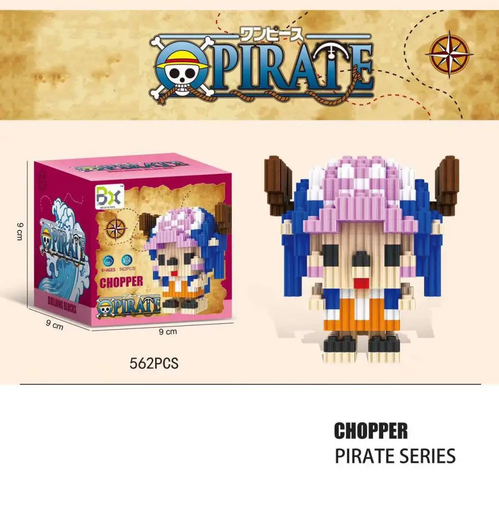 Figura One Building Block Sanji One Piece · Decoración Setup Gamer y Escritorio