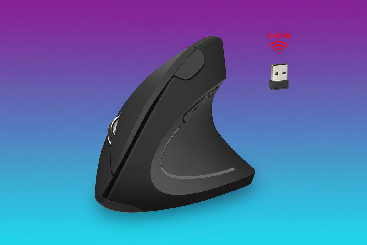Ratón Vertical Inalámbrico 2.4 GHz Ergonomico