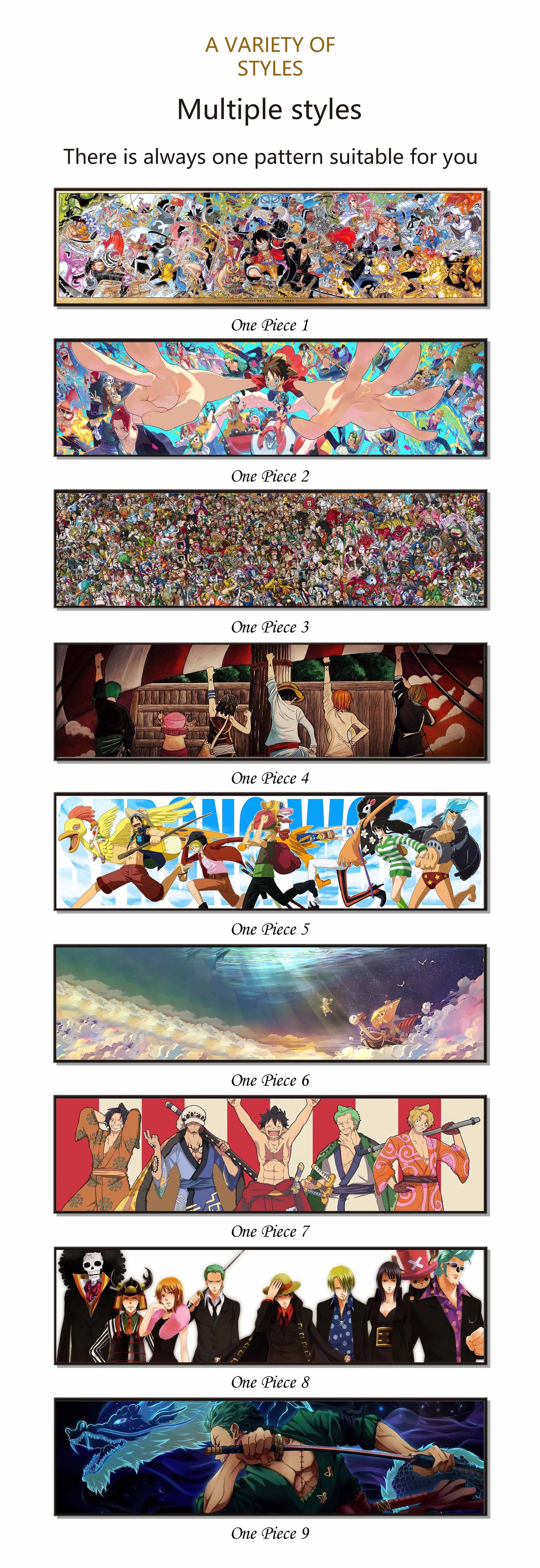 Poster One Family Photo Hanging One Piece · Decoración Setup Gamer y Escritorio