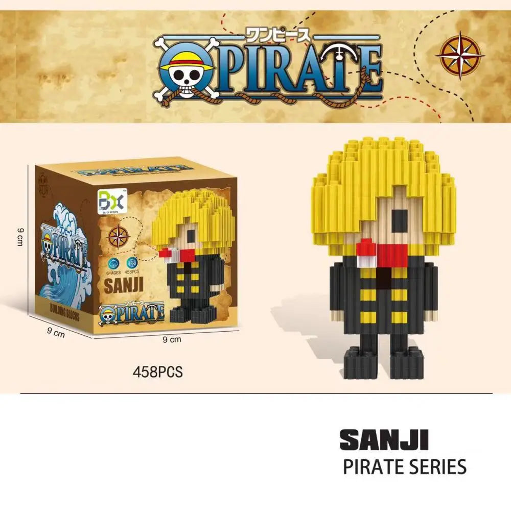 Figura One Building Block Sanji One Piece · Decoración Setup Gamer y Escritorio
