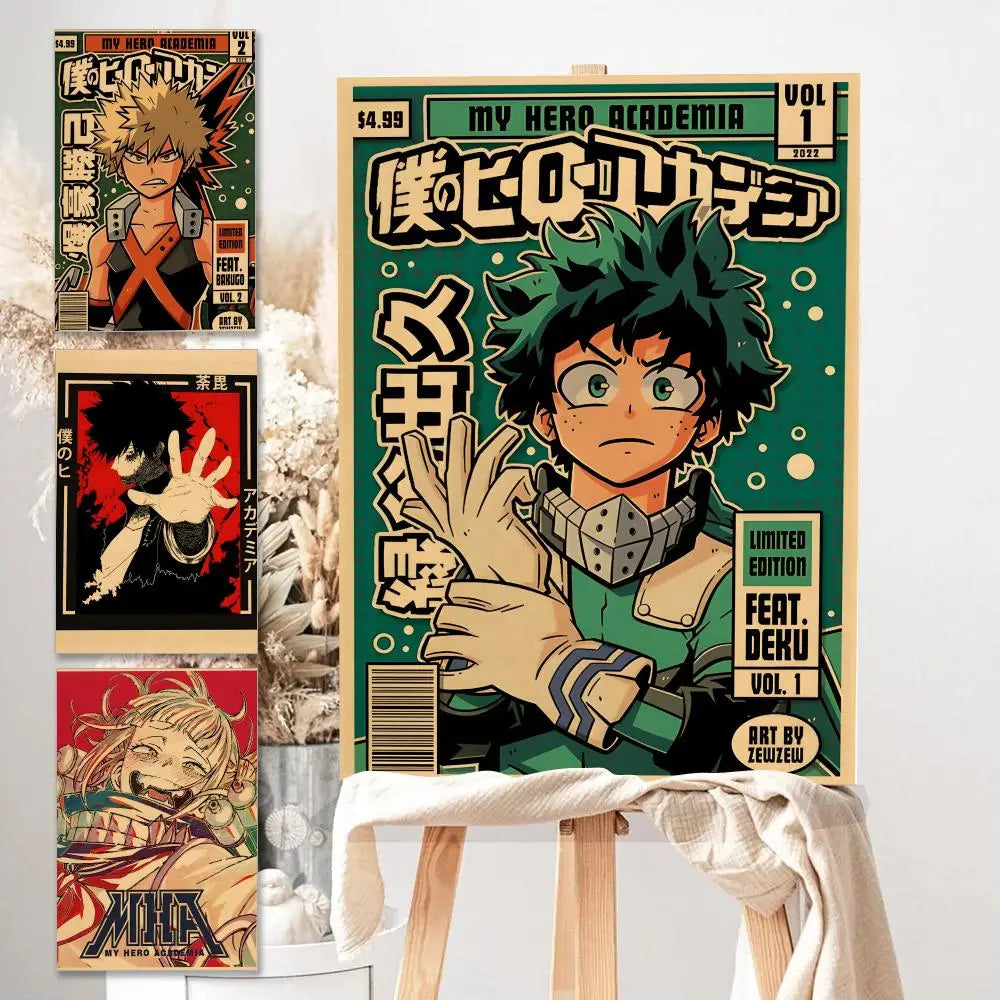 Poster My Hero Academia Room · Decoración Setup Gamer y Escritorio