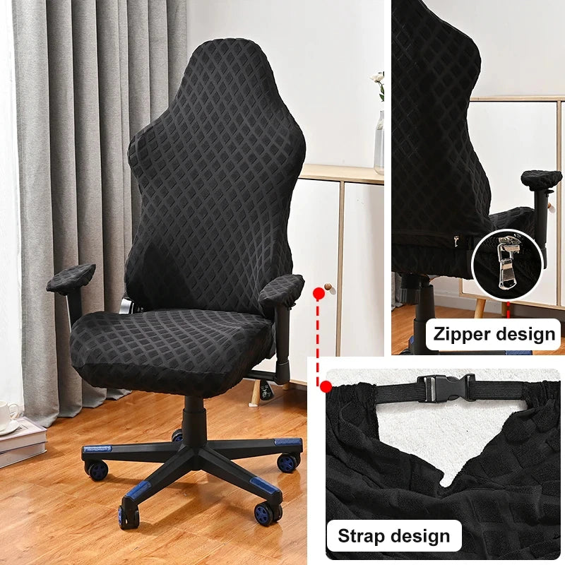 Funda Impermeable para Silla Gaming Negra · Tamaño Universal Reclinable
