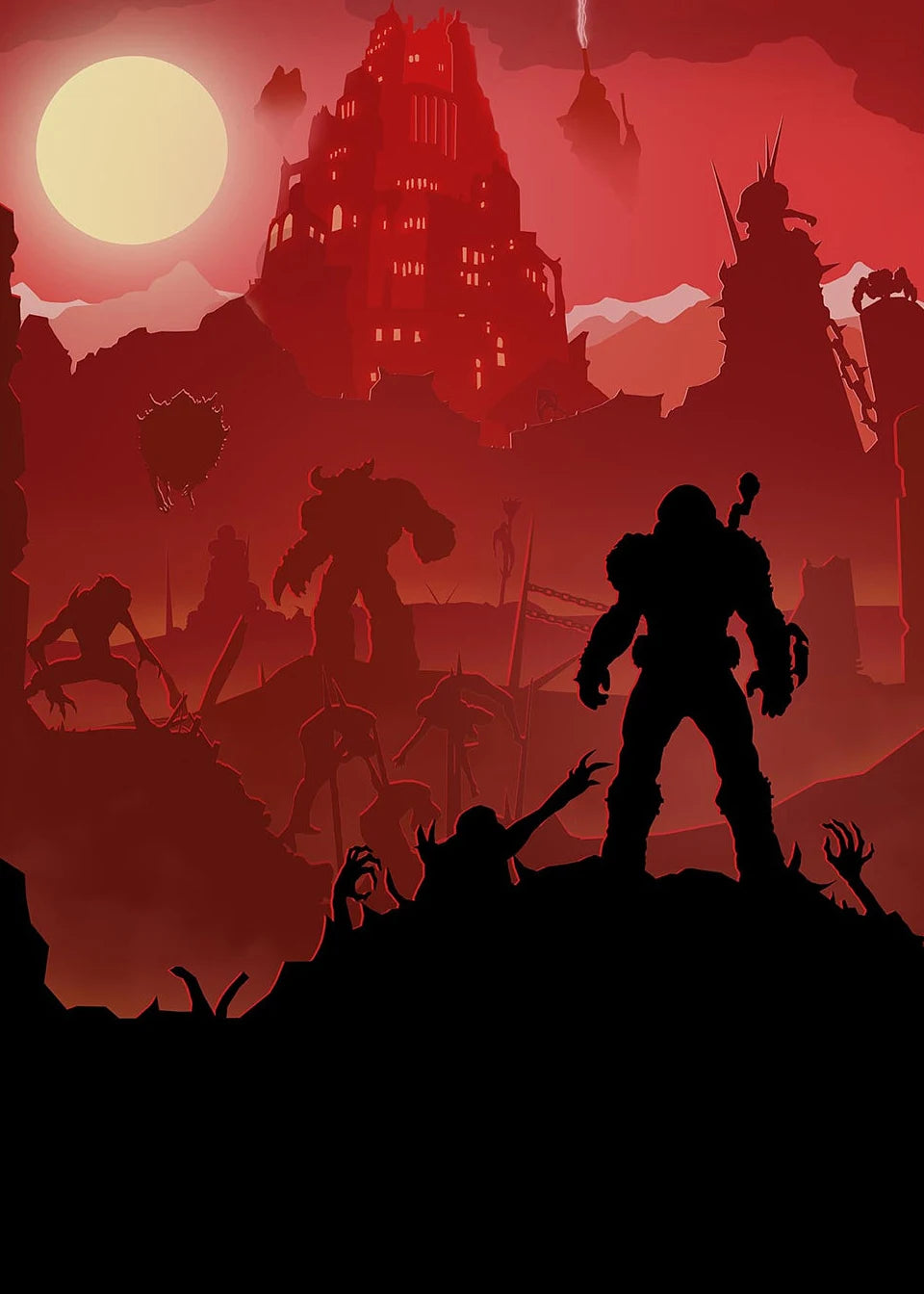 Poster Minimalist Video Game and · Decoración Setup Gamer y Escritorio
