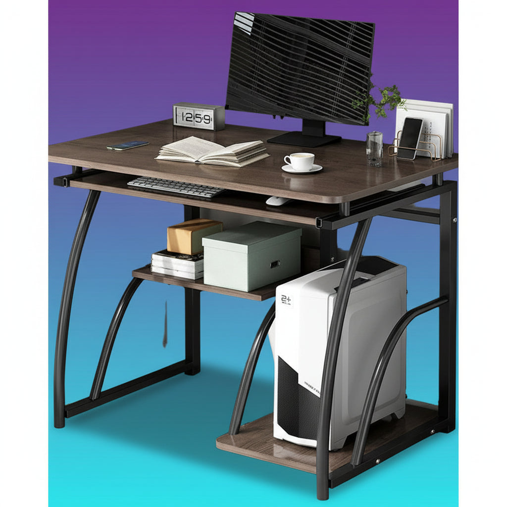 Escritorio Gaming Metálico con Soporte PC