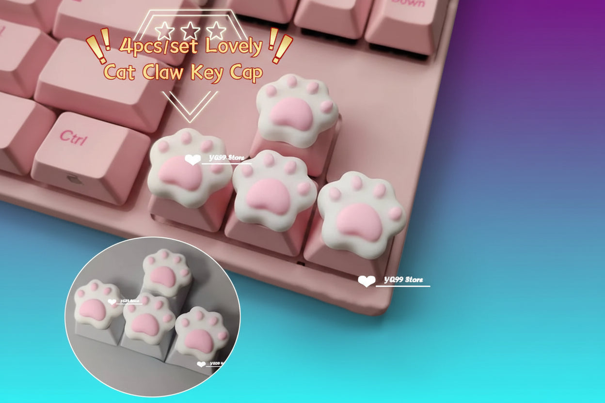 Keycaps Garra de Gato para Teclado Mecánico (4PCS)
