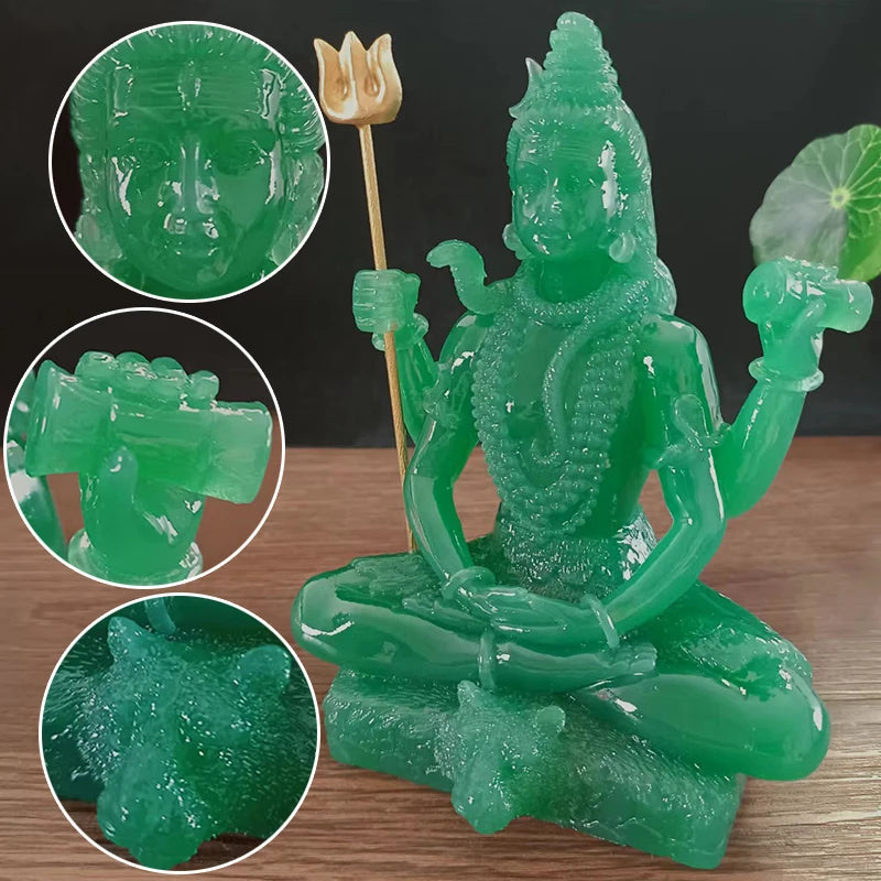 Figura Golden Shiva Hindu Ganesha 14 cm · Decoración Setup Gamer y Escritorio