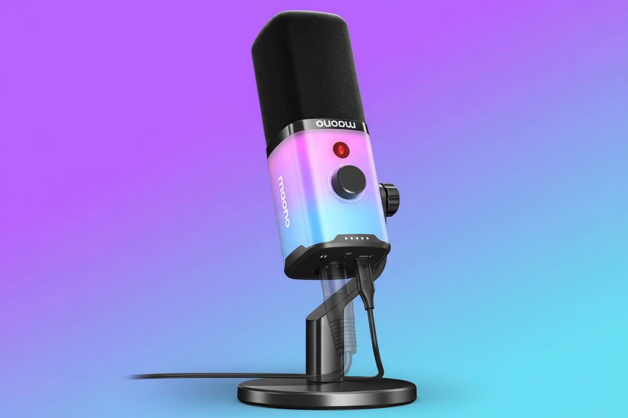 Micrófono dinámico MAONO PD100X para streaming