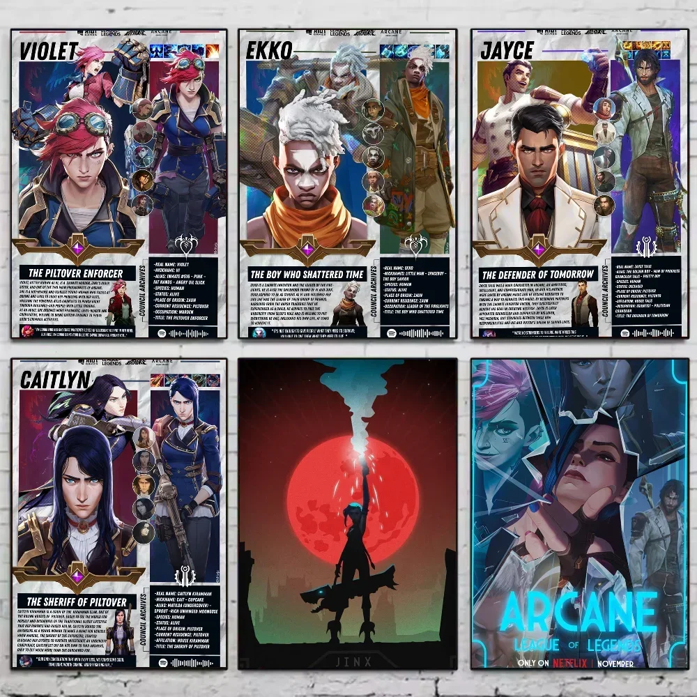 Poster ARCANE Movie Aesthetic Canvas · Decoración Setup Gamer y Escritorio