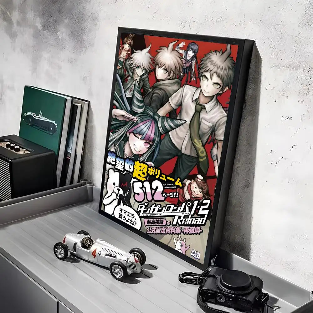 Poster Game D_DanganRonpaS Stickers Mural · Decoración Setup Gamer y Escritorio