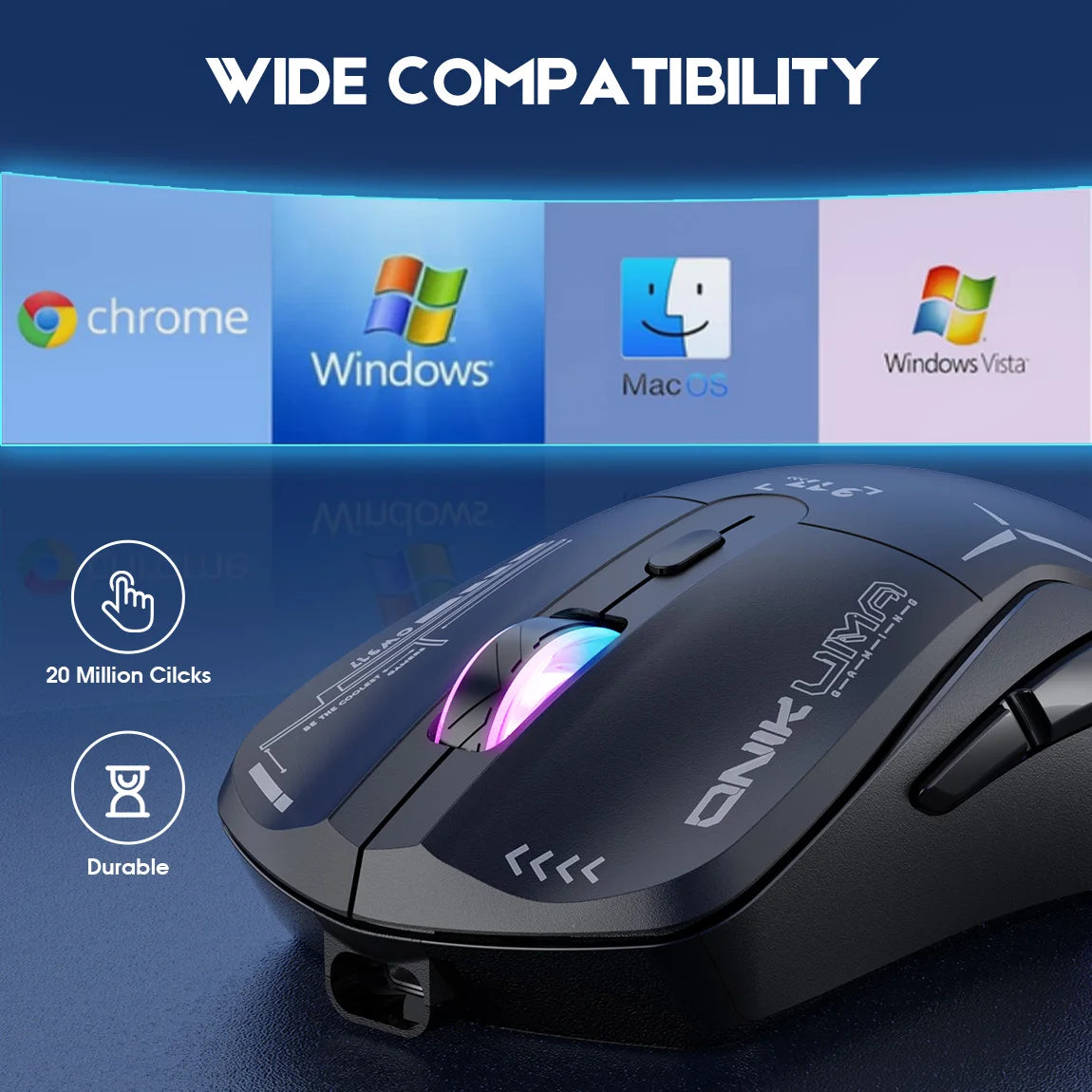 Ratón Gaming Inalámbrico ONIKUMA CW917 RGB