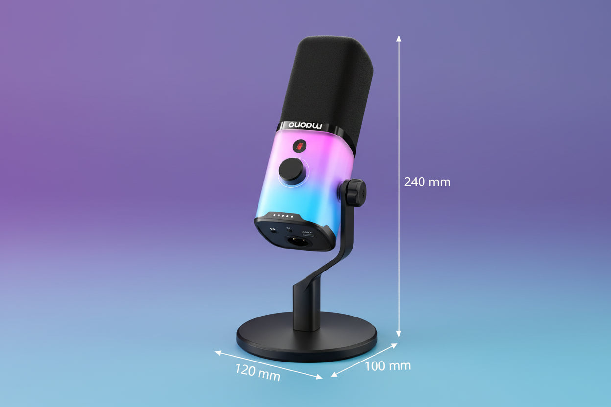 Micrófono dinámico MAONO PD100X para streaming