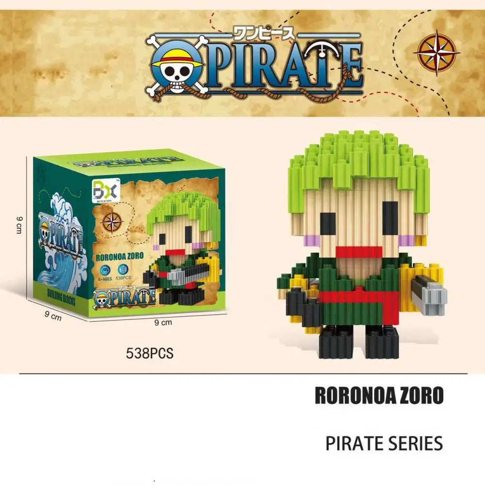 Figura One Building Block Sanji One Piece · Decoración Setup Gamer y Escritorio