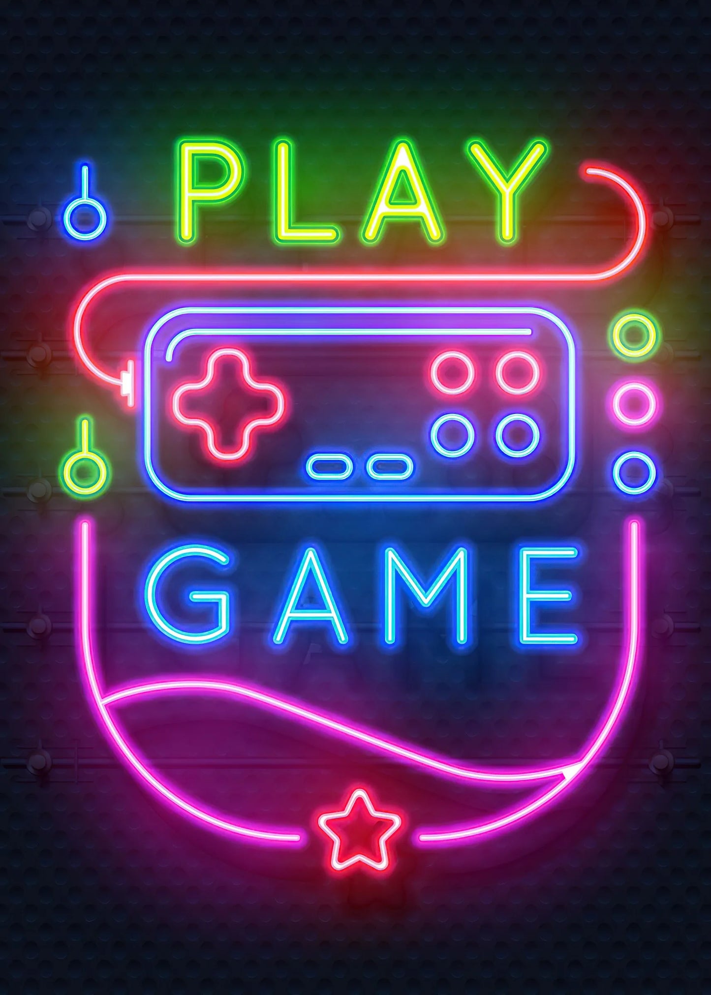 Neón LED Gaming Quotes Game · Iluminación Setup Gaming