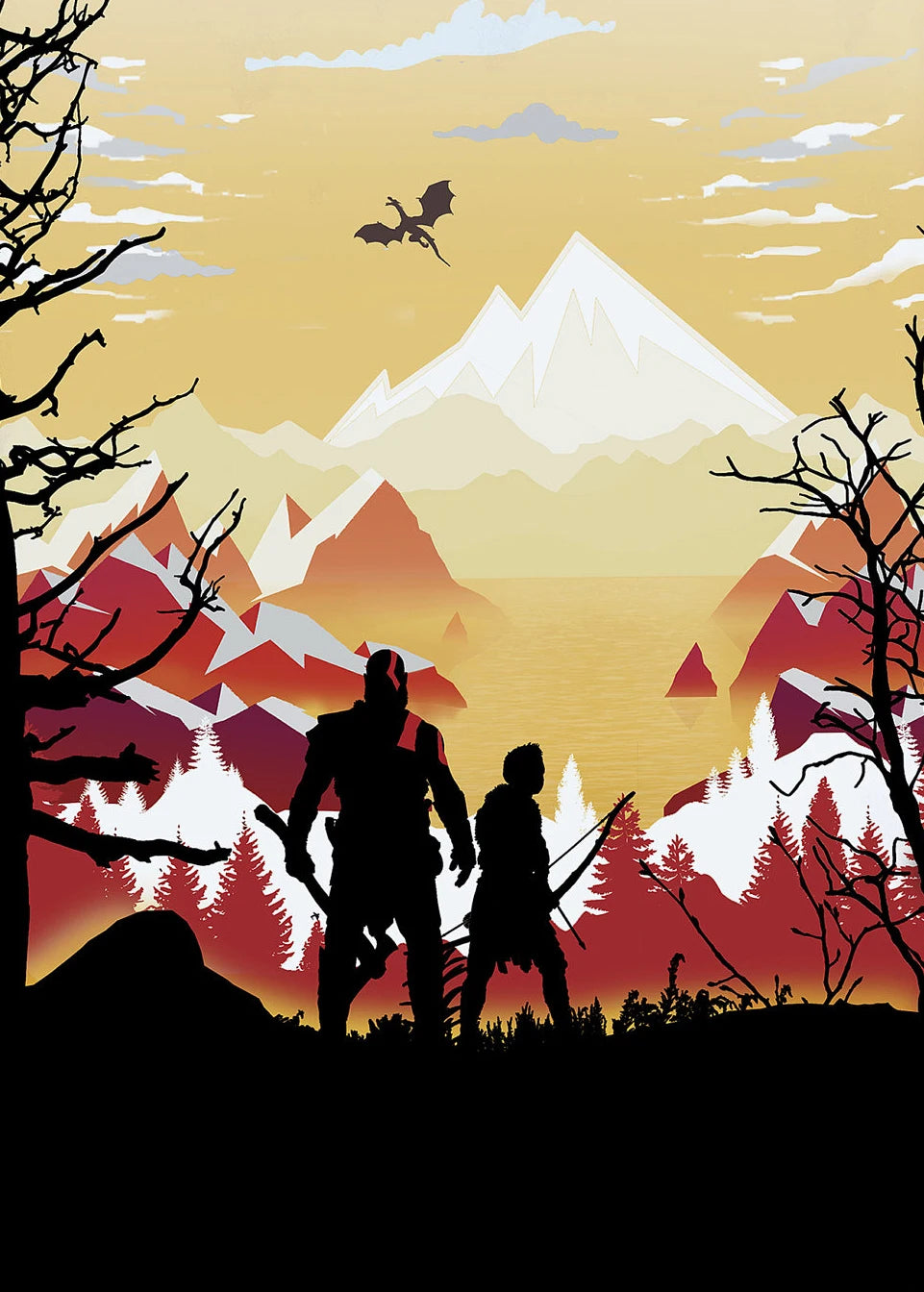Poster Minimalist Video Game and · Decoración Setup Gamer y Escritorio
