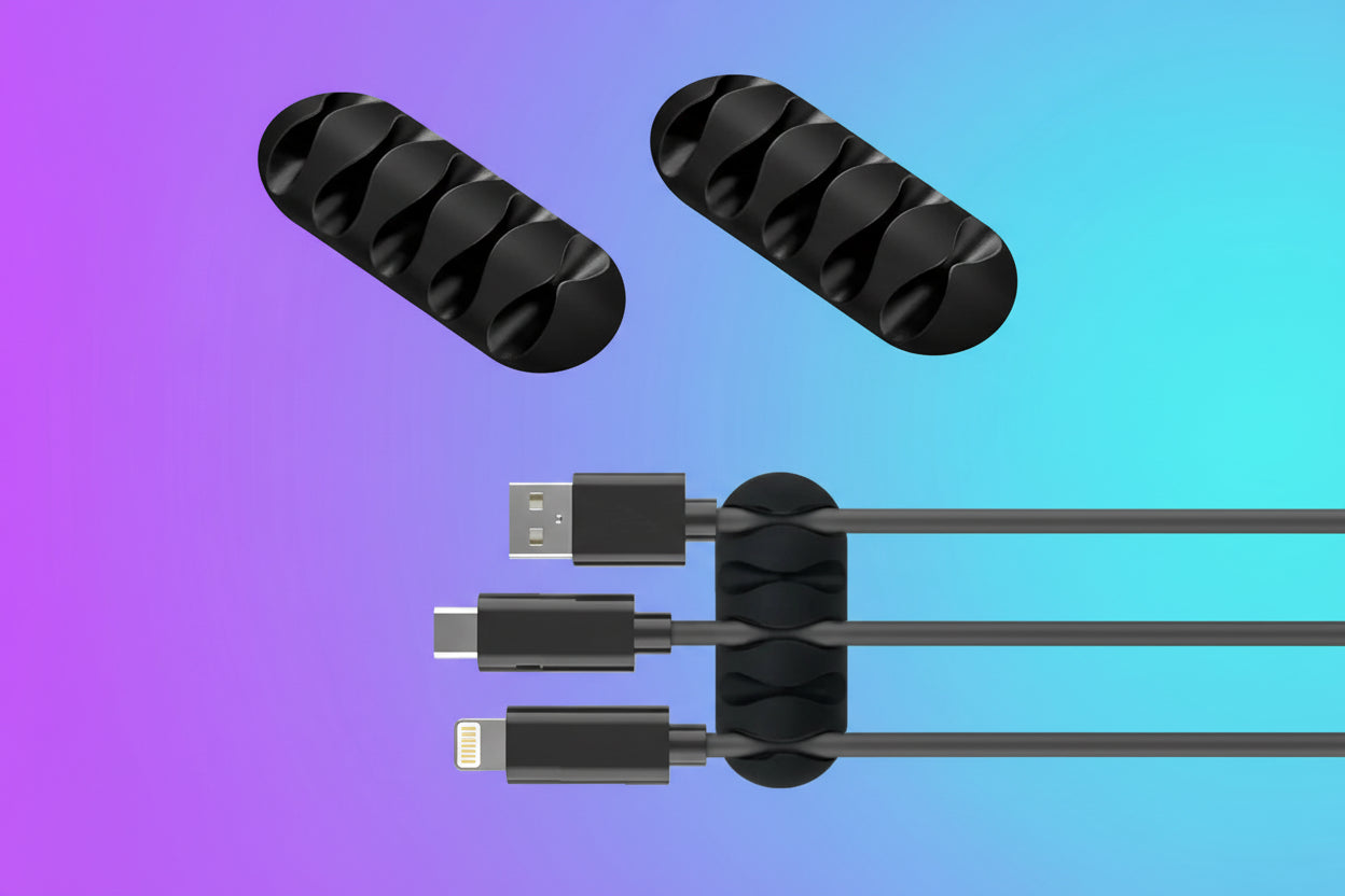 Organizador de Cables Gamer VIKEFON de Silicona Autoadhesiva