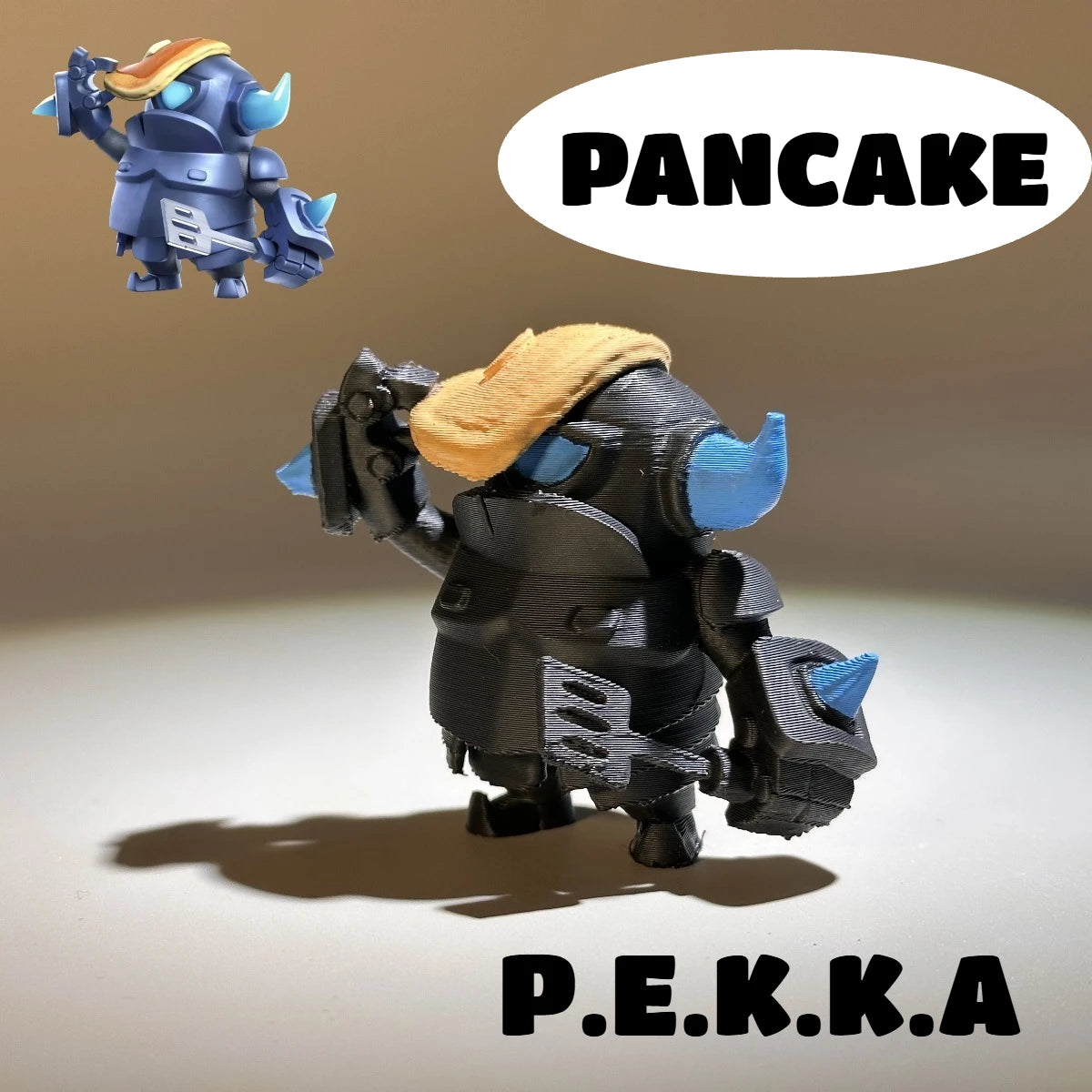 Figura Hand-Painted P.E.K.K.A. Fan-Made Printed Clash Royale · Decoración Setup Ga...