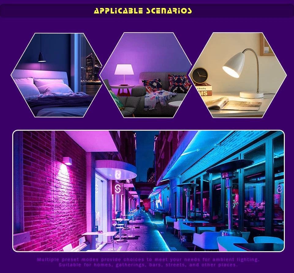 Lámpara LED AC 220V 230V · Iluminación Setup Gaming 115mm