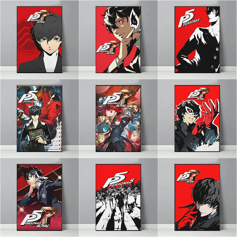 Poster Persona P5 Games Print · Decoración Setup Gamer y Escritorio