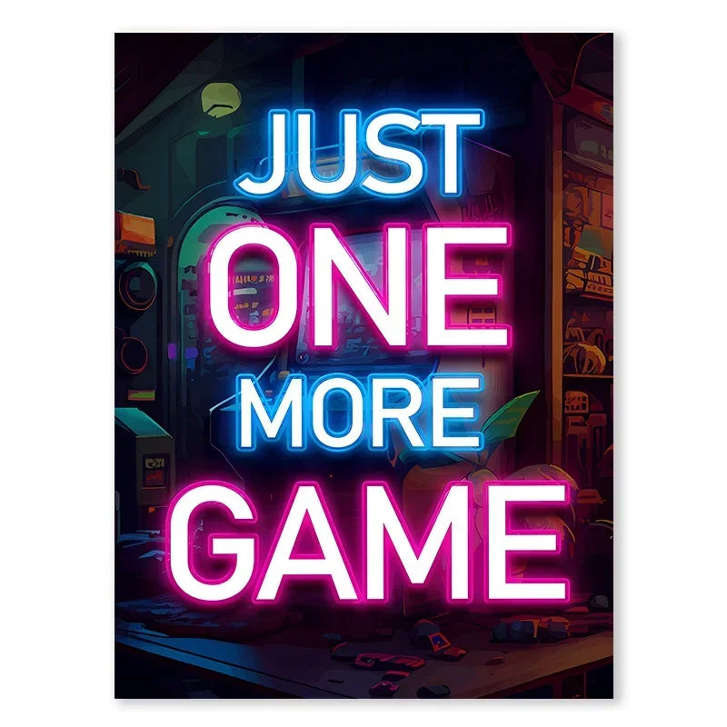 Neón LED Gaming Decoration Posters · Iluminación Setup Gaming