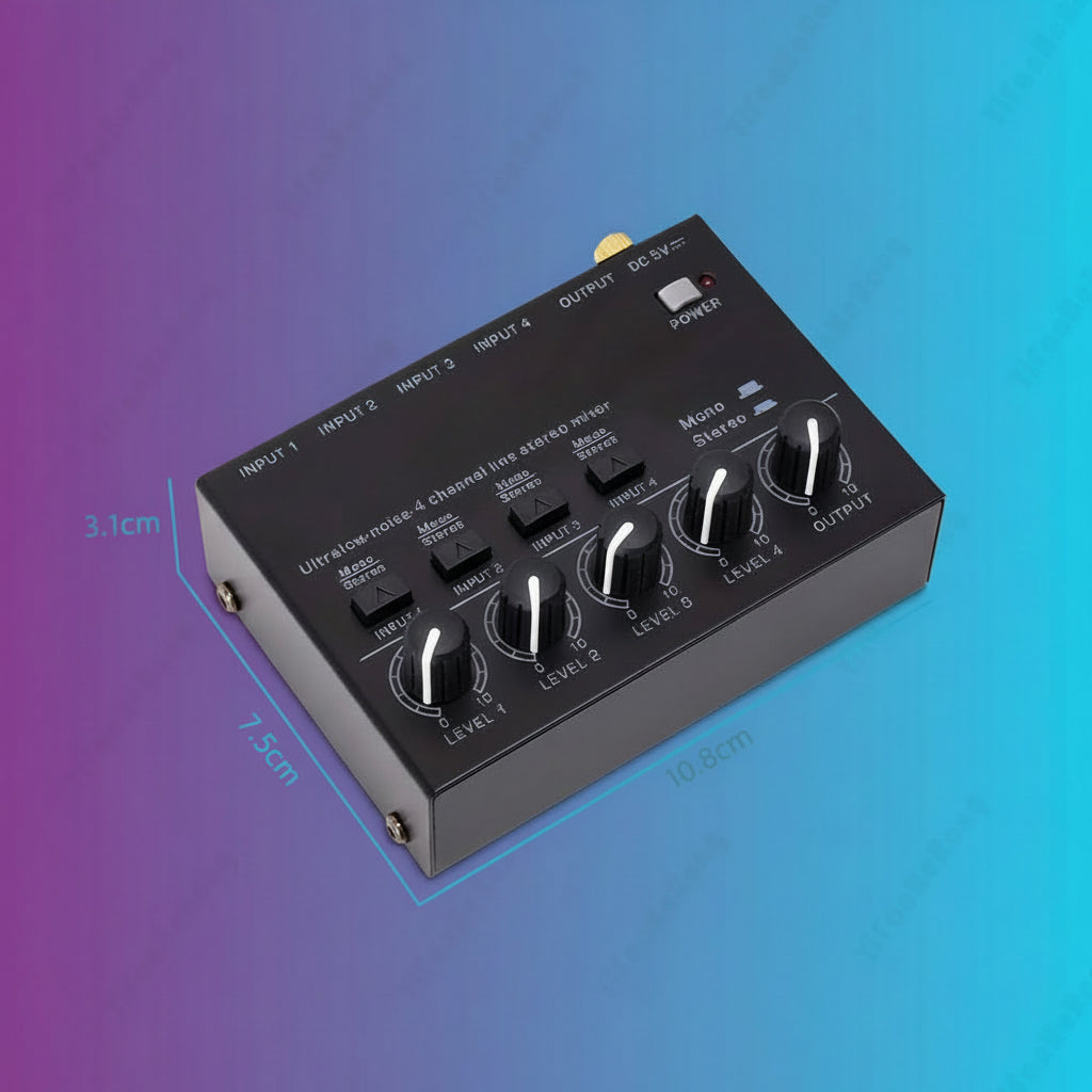 Mezclador de audio MAX400 4 canales