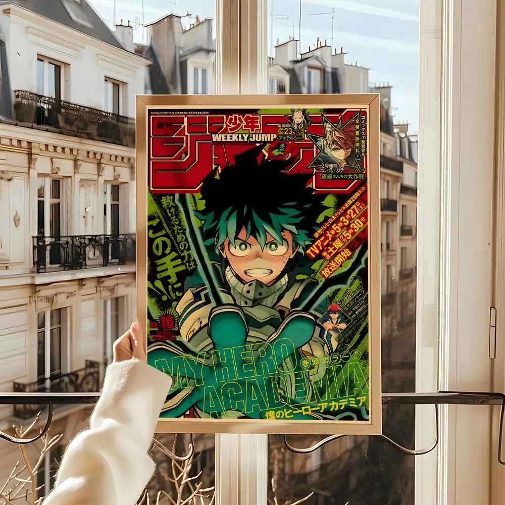 Poster My Hero Academia Room · Decoración Setup Gamer y Escritorio