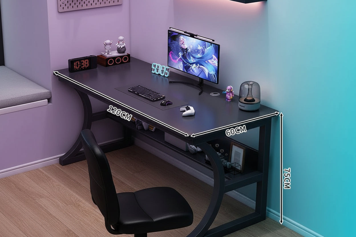 Escritorio Gaming Ergonómico con Gestión de Cables