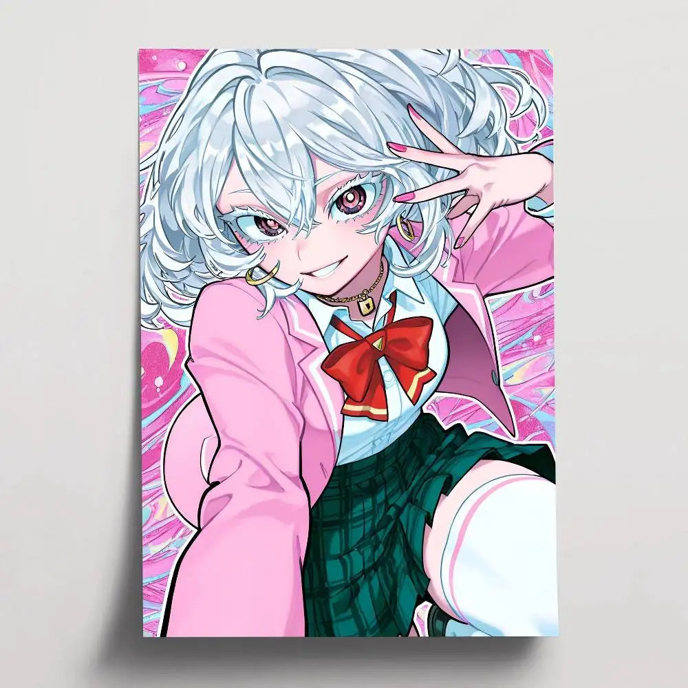 Poster Girl Posters Paintings Study · Decoración Setup Gamer y Escritorio