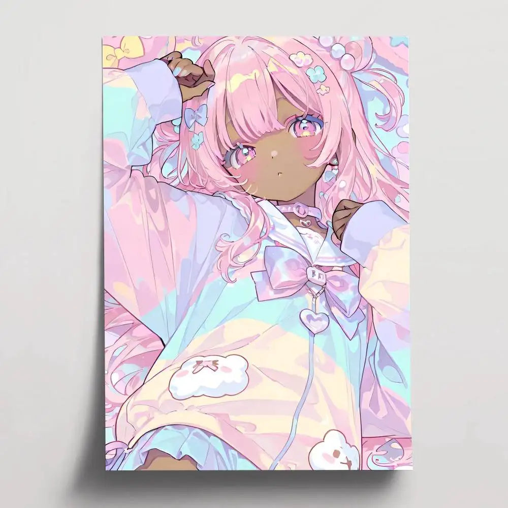 Poster Girl Posters Paintings Study · Decoración Setup Gamer y Escritorio