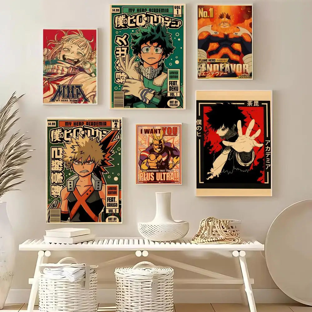 Poster My Hero Academia Room · Decoración Setup Gamer y Escritorio