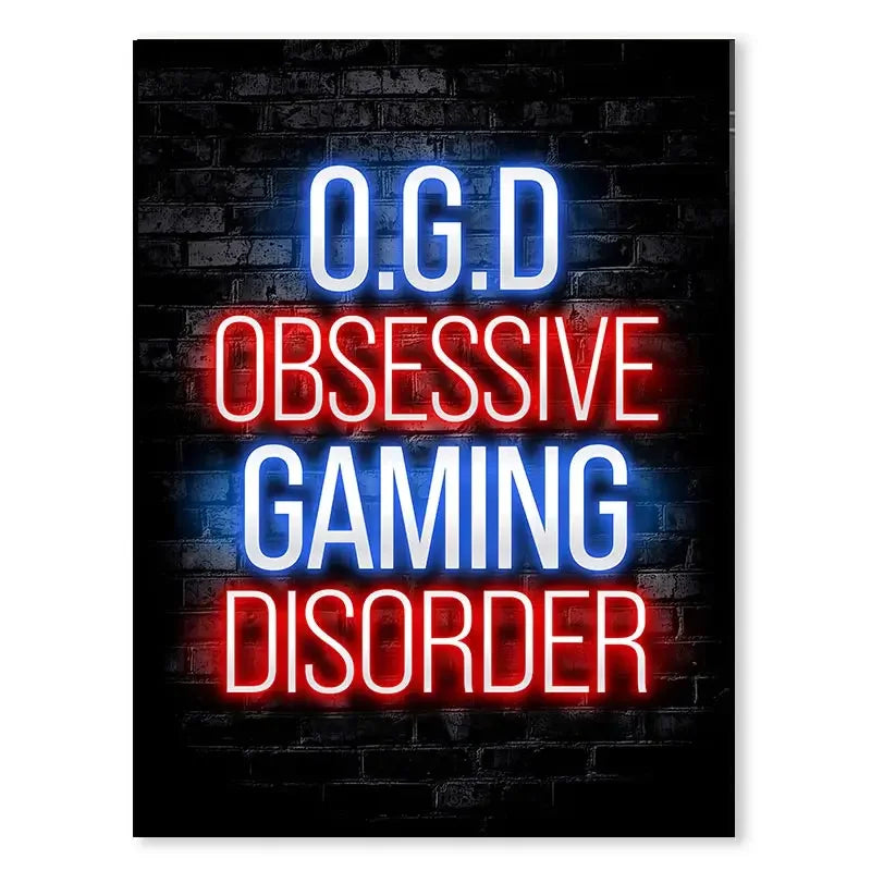 Neón LED Gaming Decoration Posters · Iluminación Setup Gaming
