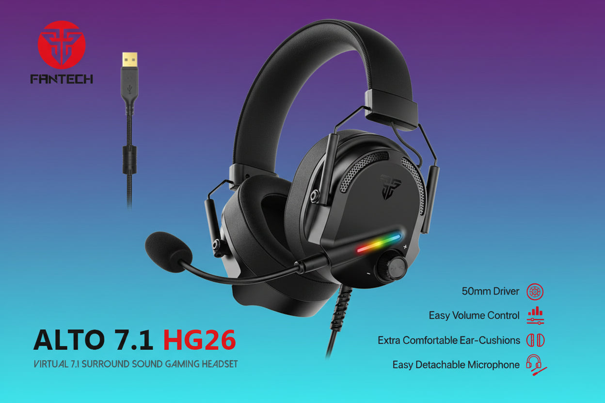 Auriculares HG26 7.1 RGB Immersive Sound