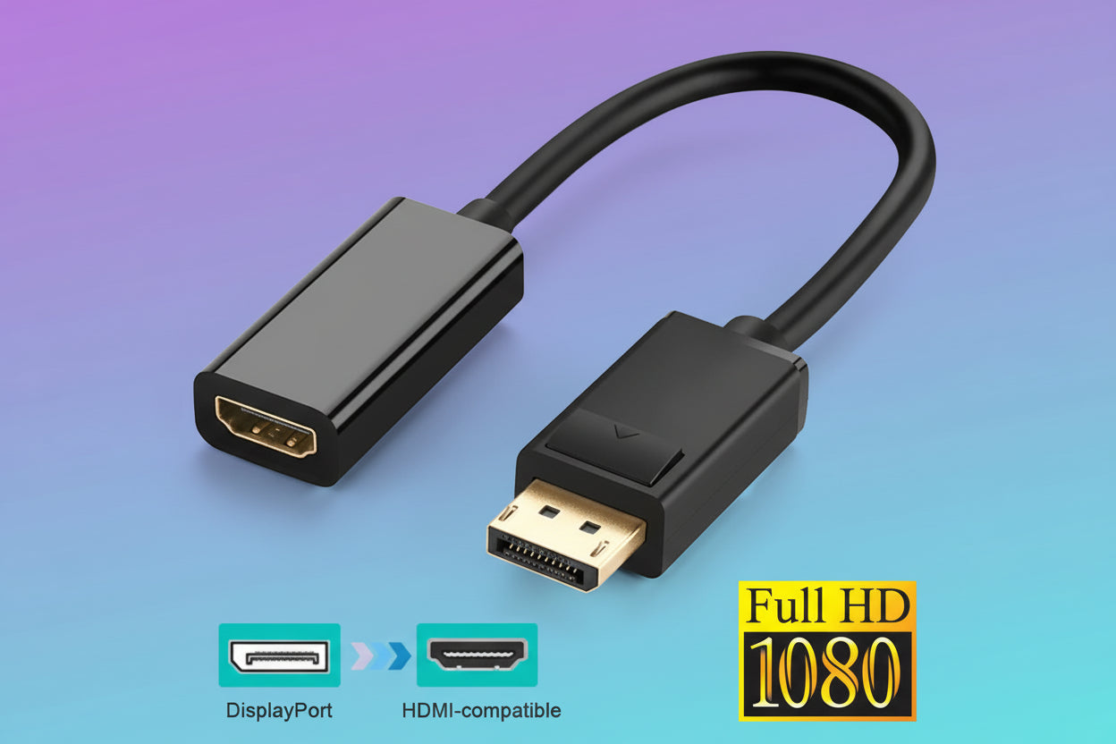 Adaptador DisplayPort a HDMI 4K