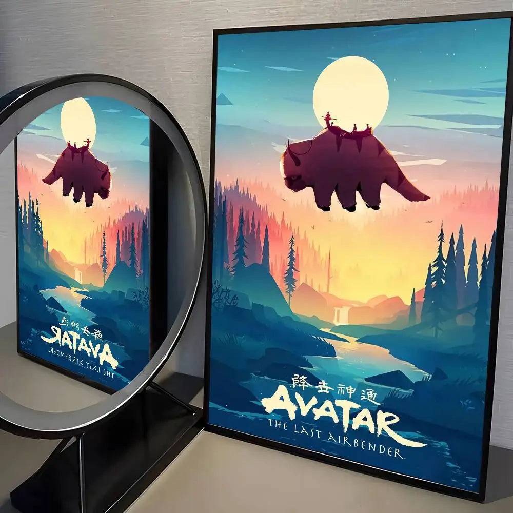 Poster Avatar The Last Airbender · Decoración Setup Gamer y Escritorio