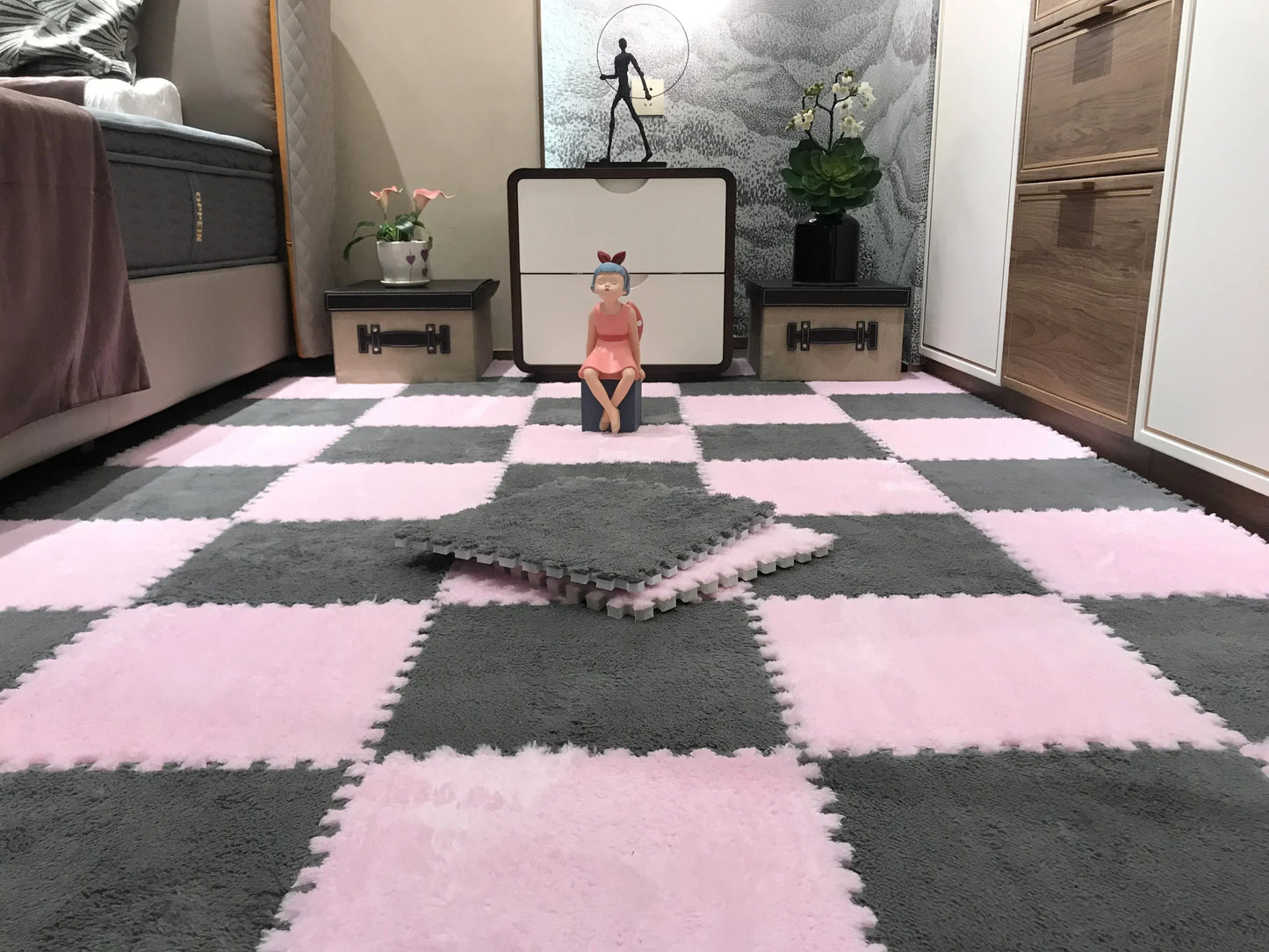 Alfombra Decorativa Soft Floor Mat Stain 30cm · Decoración Setup Gamer y Escritorio