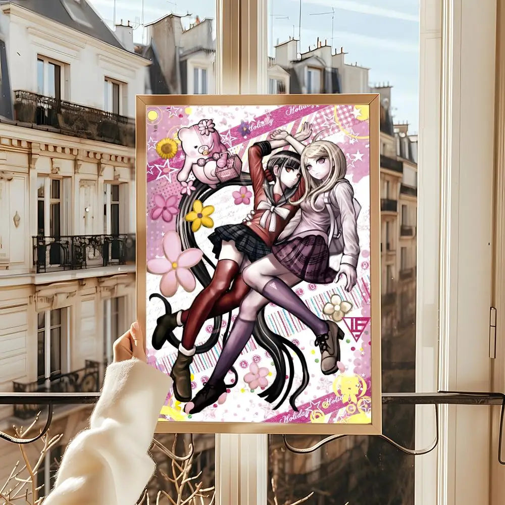 Poster Game D_DanganRonpaS Stickers Mural · Decoración Setup Gamer y Escritorio