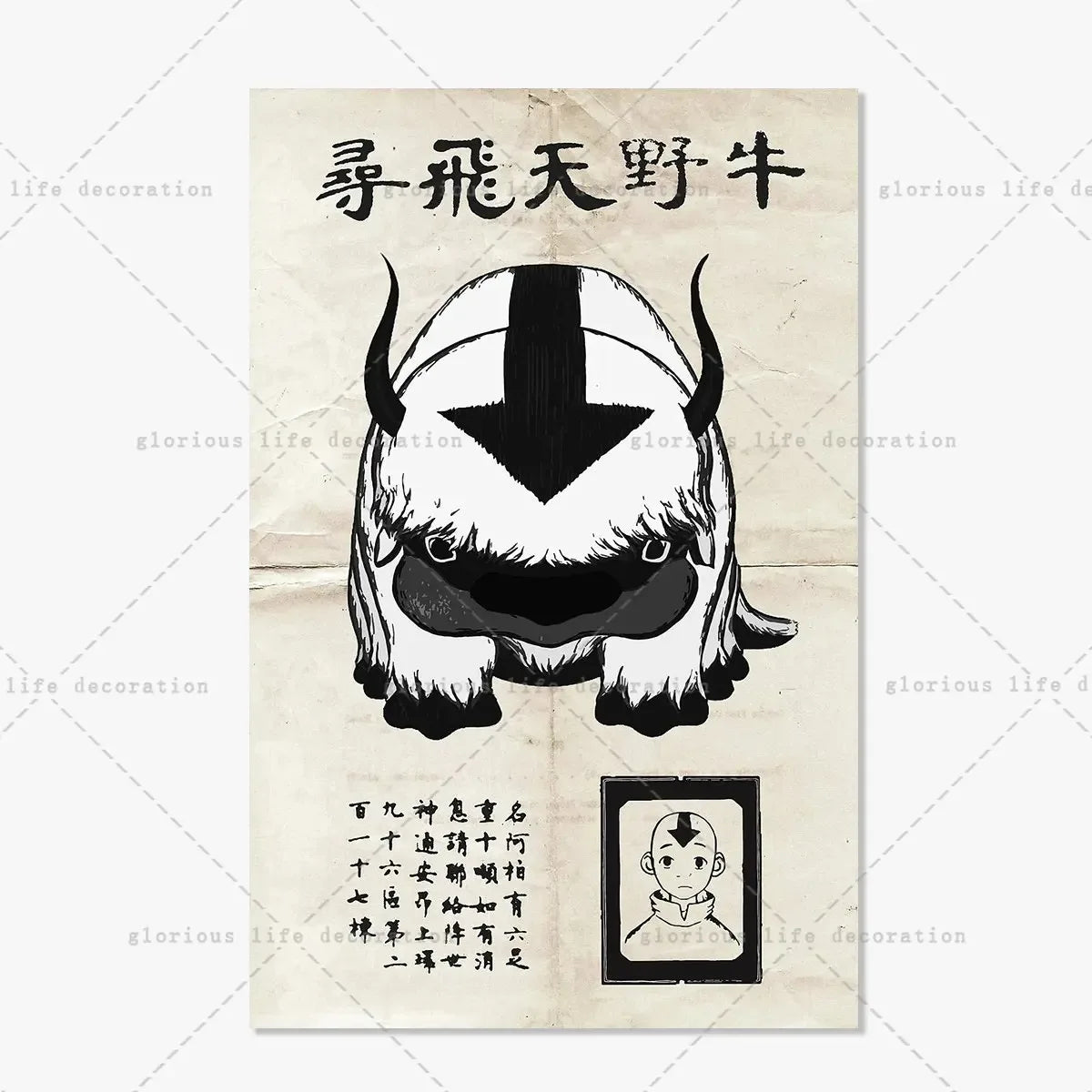 Poster Avatar The Last Airbender · Decoración Setup Gamer y Escritorio