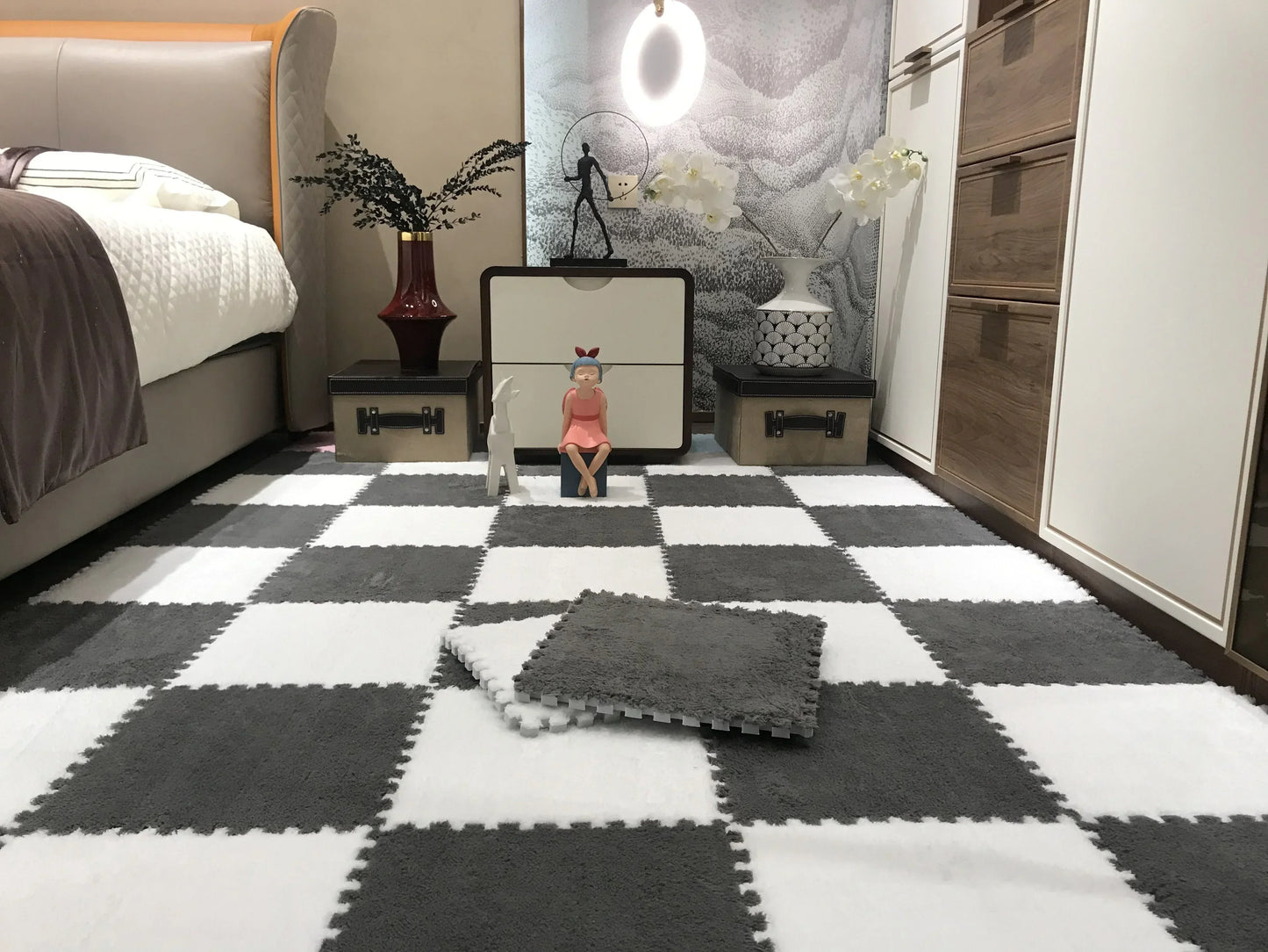 Alfombra Decorativa Soft Floor Mat Stain 30cm · Decoración Setup Gamer y Escritorio
