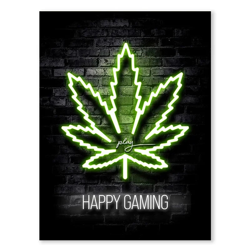 Neón LED Gaming Decoration Posters · Iluminación Setup Gaming