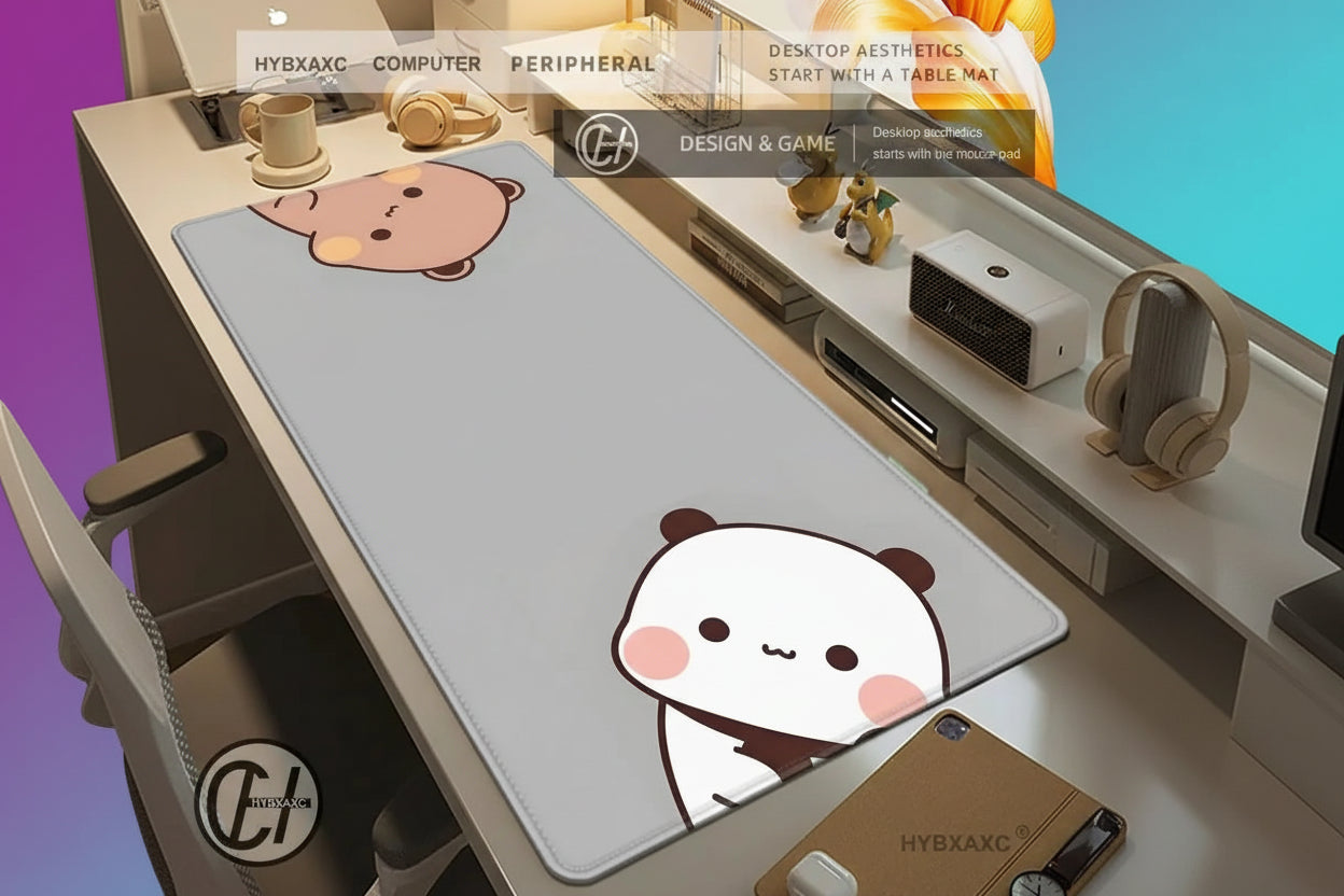 Alfombrilla Gaming XXL BuBu DuDu Kawaii - Mouse Pad Grande HD para Escritorio