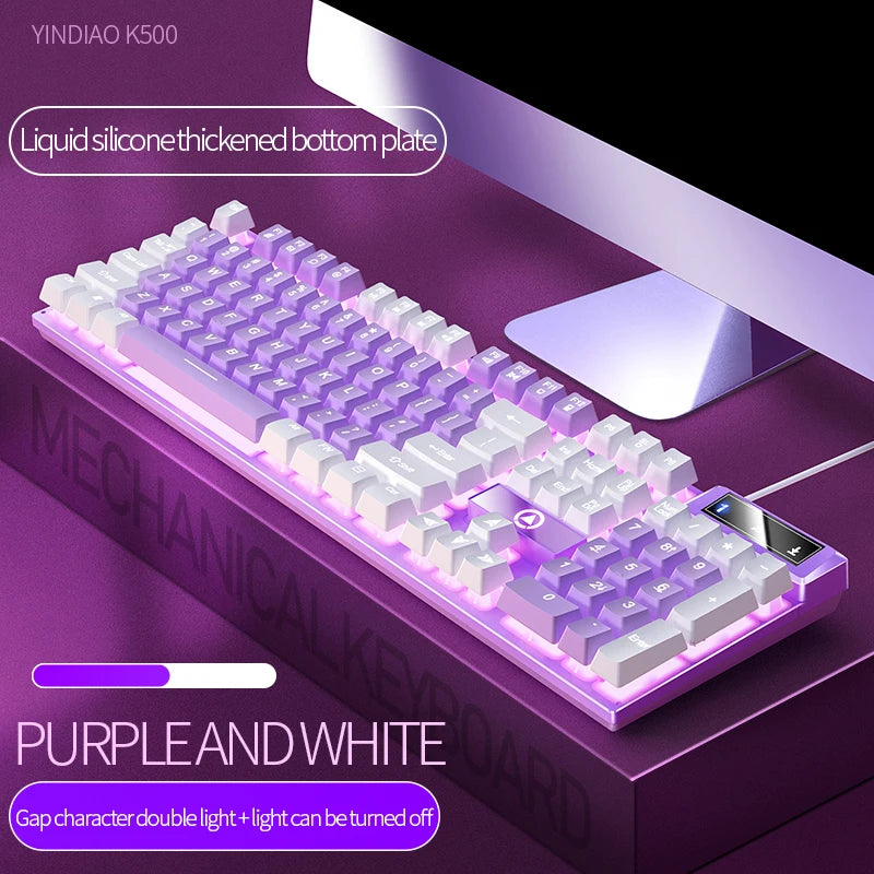 WHXMSH RGB Strike 104 – Teclado Gamer Competitivo